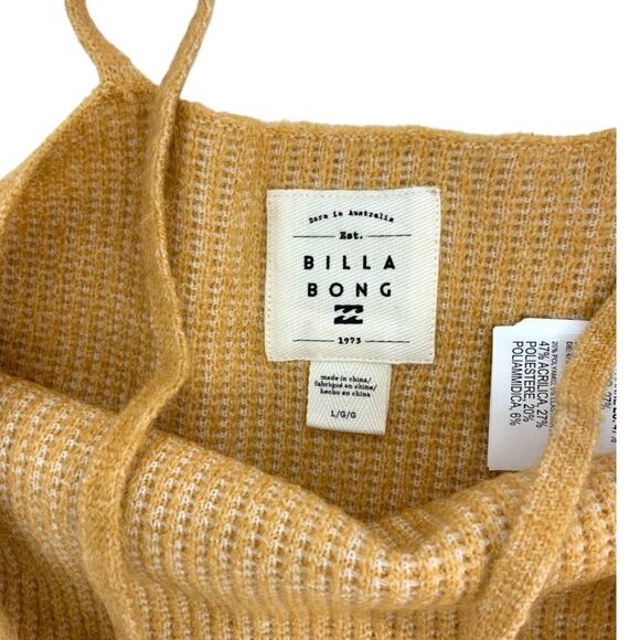 Billabong Crop Knit Cami Tan Size Large NWOT - Picture 4 of 9